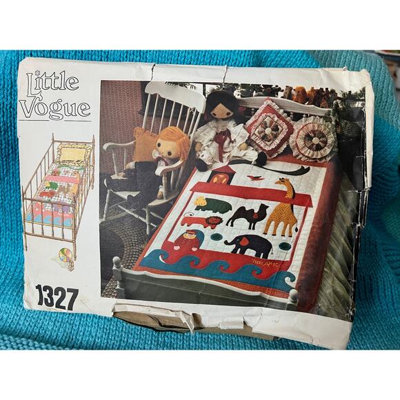 Vogue 1327 quilt pattern noah's ark twin or crib quilt - Picture 1 of 6